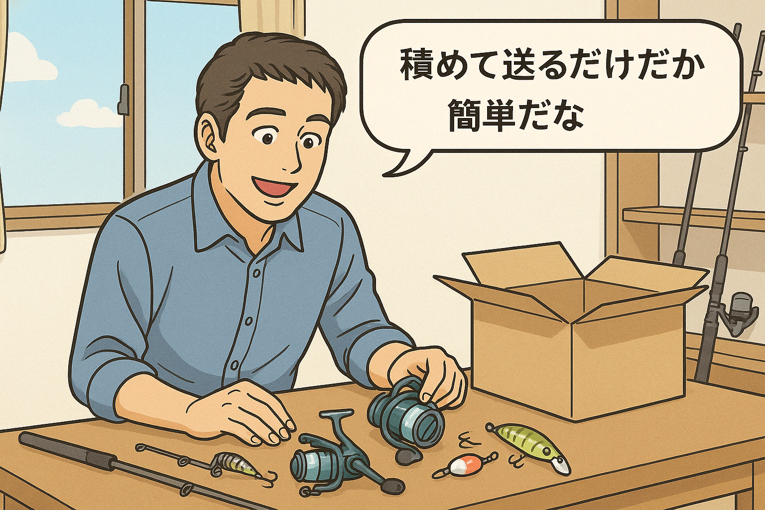 お客様のご自宅まで宅配キットをお届け致します。あとは売りたいアイテムを入れて送るだけ